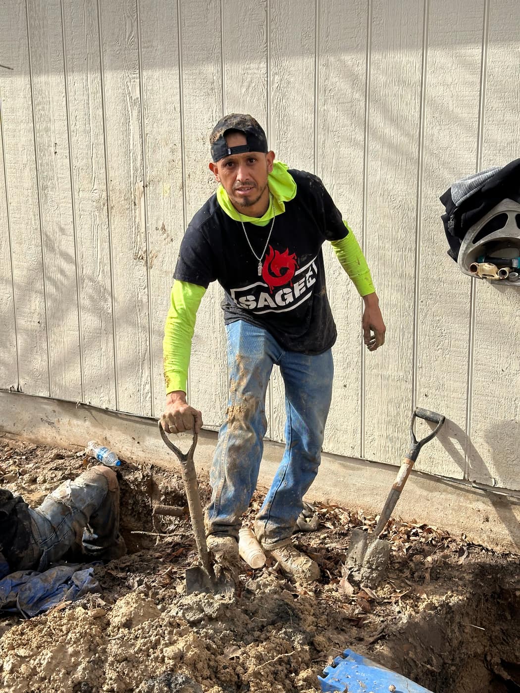 Sage FX crew on a San Antonio foundation project