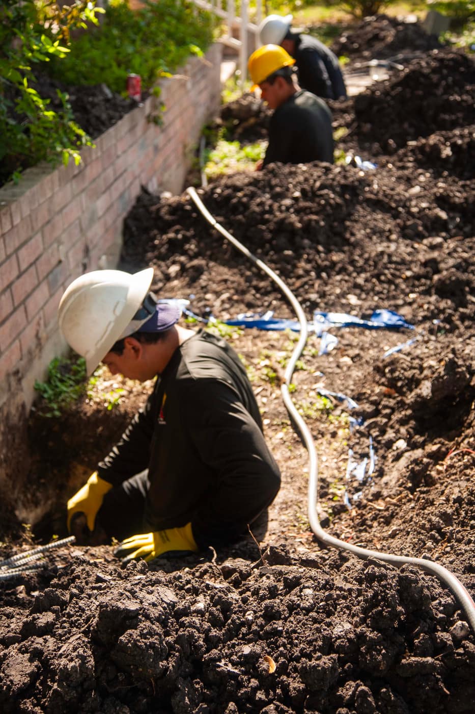 Foundation inspection during a San Antonio repair