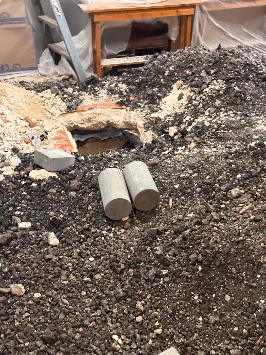 Foundation pier excavation on a regional project