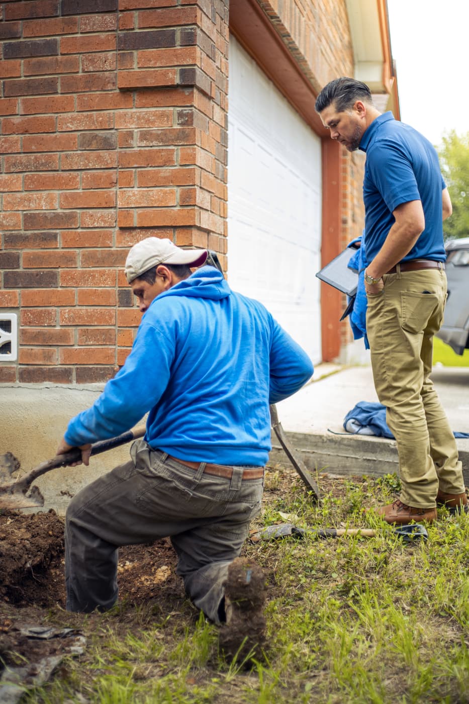 Sage FX technician repairing a foundation