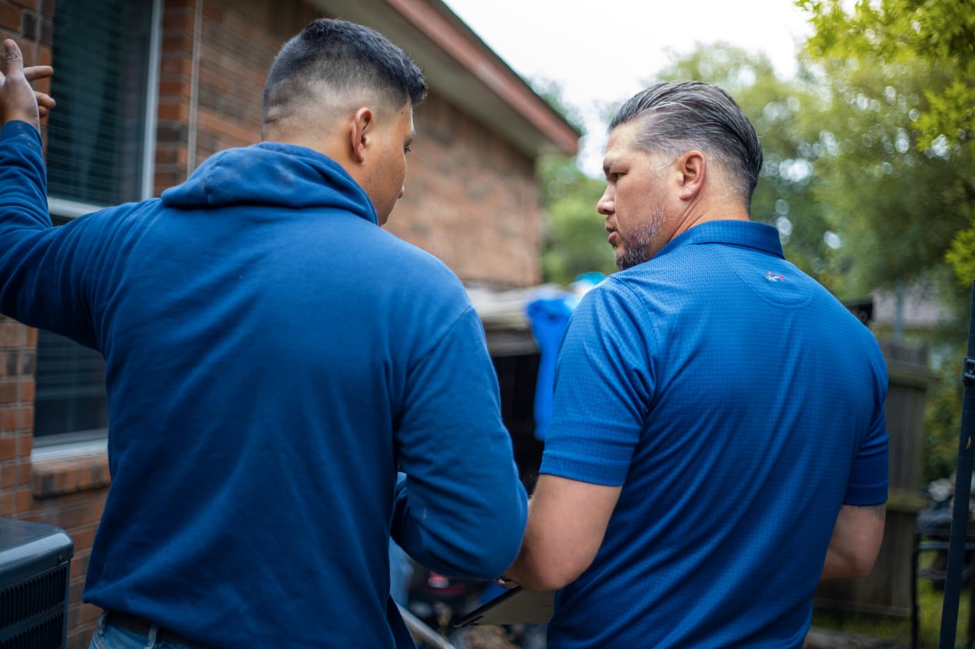 Sage FX estimators reviewing a foundation job