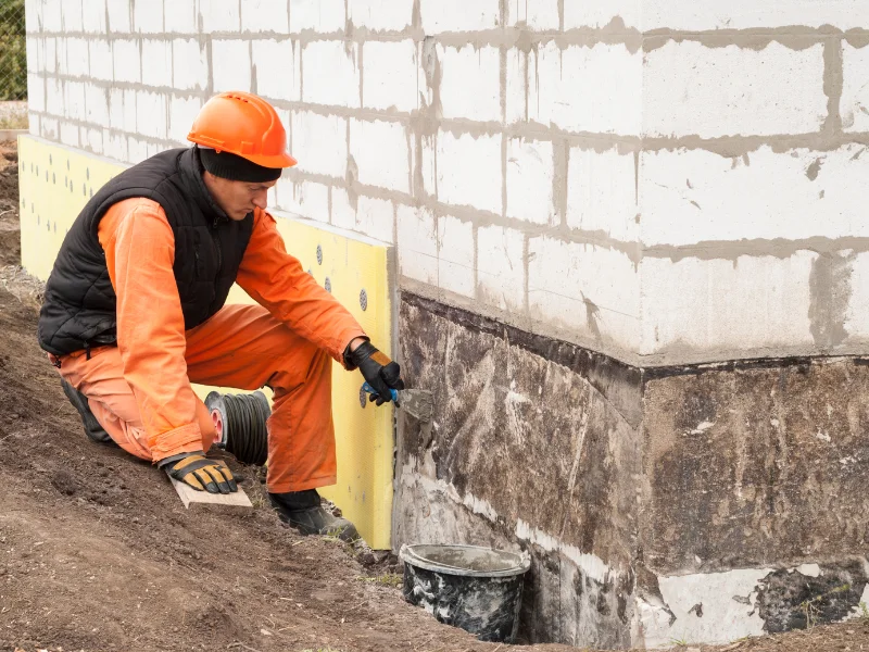 An image showing the foundation repair process.