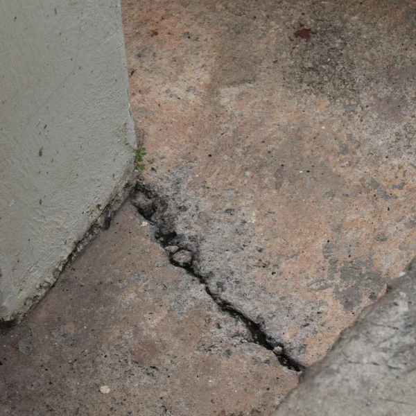 A foundation problem found during a foundation inspection.