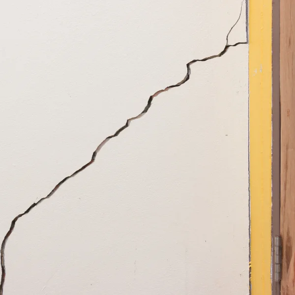 An image showing signs of foundation damage in a home.