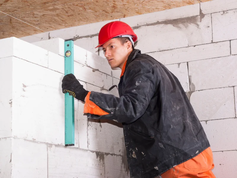 An image showing a foundation repair company working on a house in San Antonio, TX.