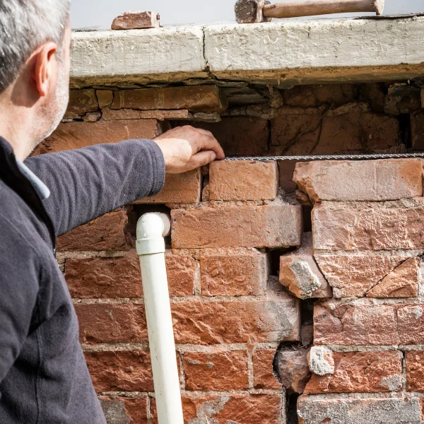 An image showing pier and beam foundation repairs for enhanced structural stability.