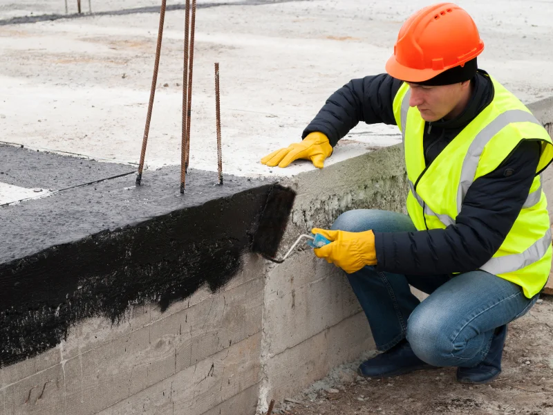 An image showing certified structural technicians repairing a home's foundation.