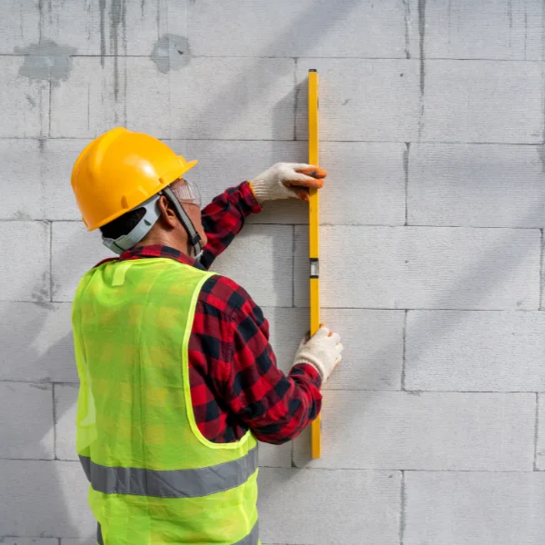 An image showing routine foundation maintenance to prolong a home's foundation lifespan.