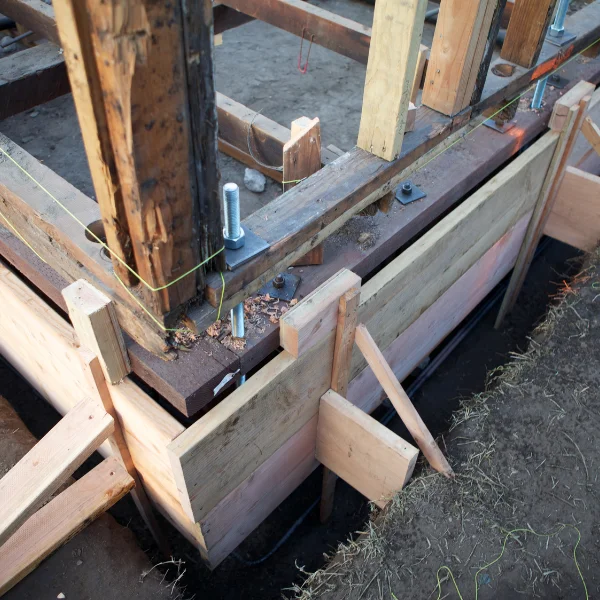 An image showing a slab foundation of a home in San Antonio.