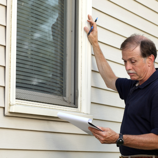 An image showing a foundation inspection of a new home.